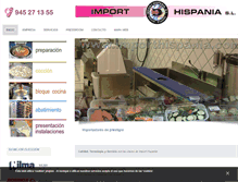Tablet Screenshot of importhispania.com